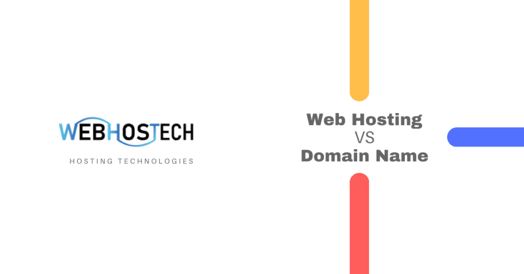 web hosting vs domain name